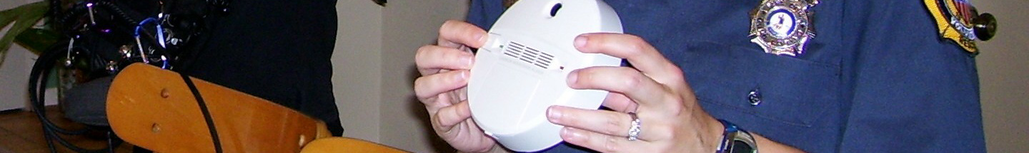 A firefighter discusses an effective smoke alarm