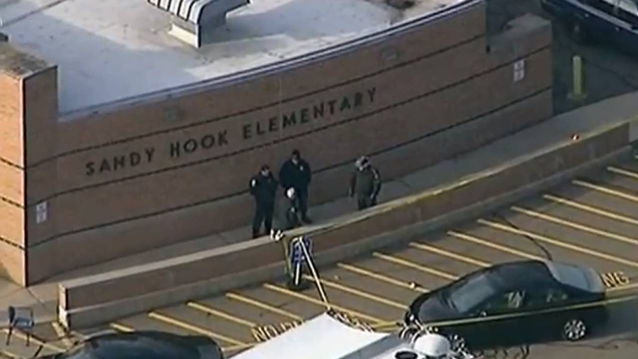 Police at Sandy Hook Elementary