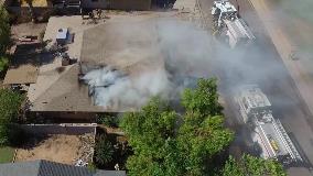 Emergency scene from above