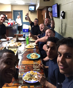 On September 14, Cohort 13 shared dinner with the crews at MBFD Station 3.