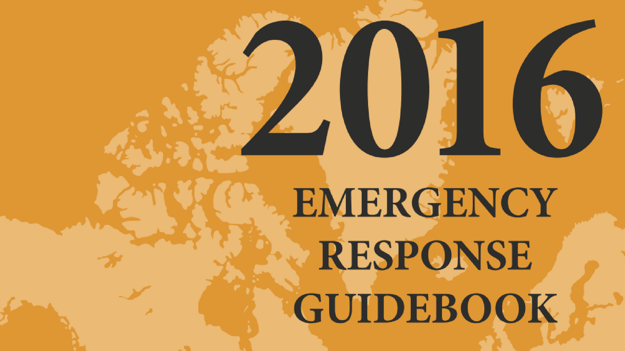0.300 Height Labelmaster ERG0025 White Paper 2016 Emergency Response Guidebook Spiral Bound Pocket Size 12 Width