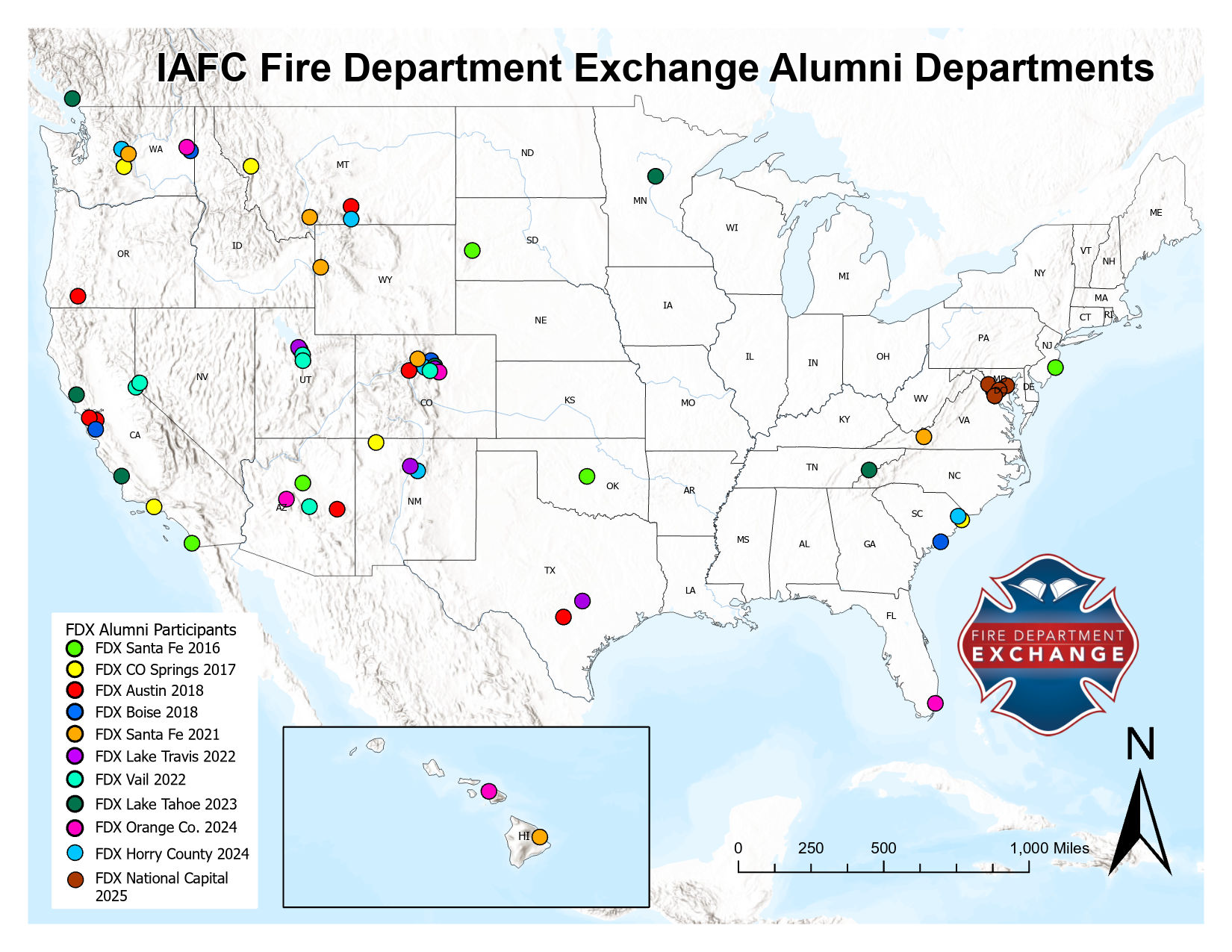 FDX Alumni Map