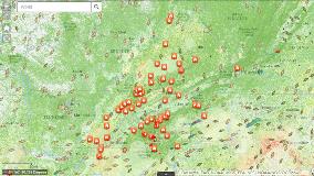 IAFC Public Safety GIS Viewer wildfire, wind and weather map