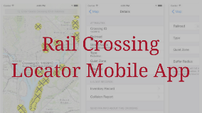 Rail Crossing Locator Mobile App 1280x720