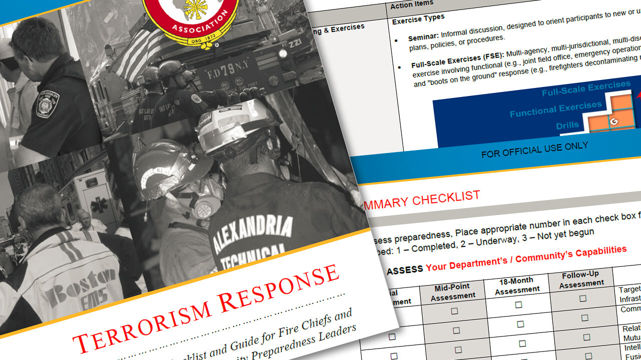 Terrorism Response: A Checklist and Guide for Fire Chiefs