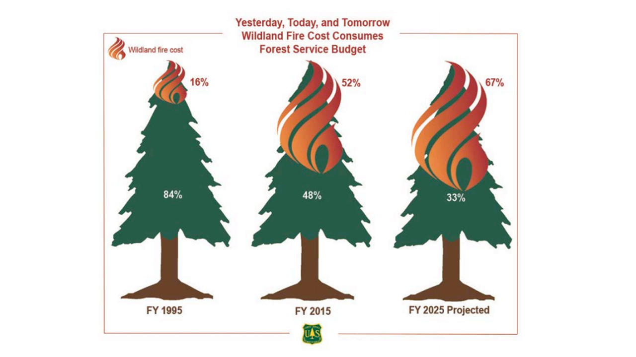 2015 Fire Budget Report - Wildland fire as a percentage of USFA
