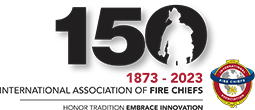 IAFC 150 anniversary logo