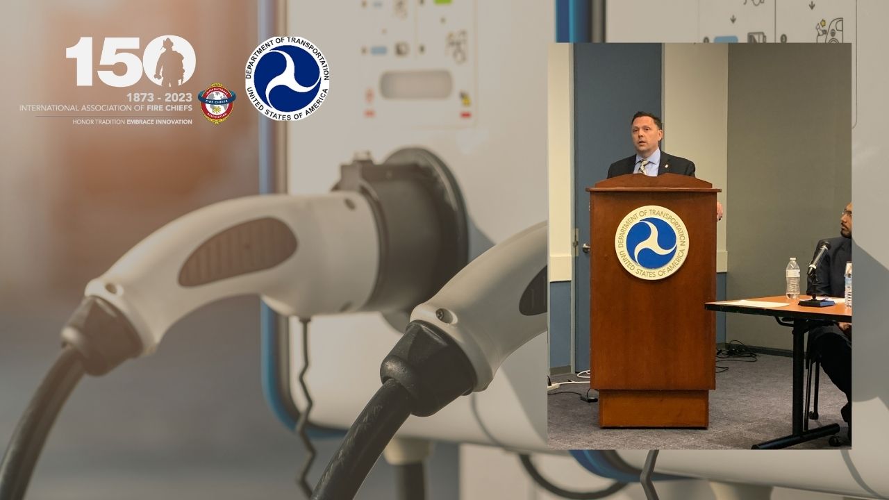 Pictures of Chief O’Brian from 7/12’s DOT EV Charging Symposium