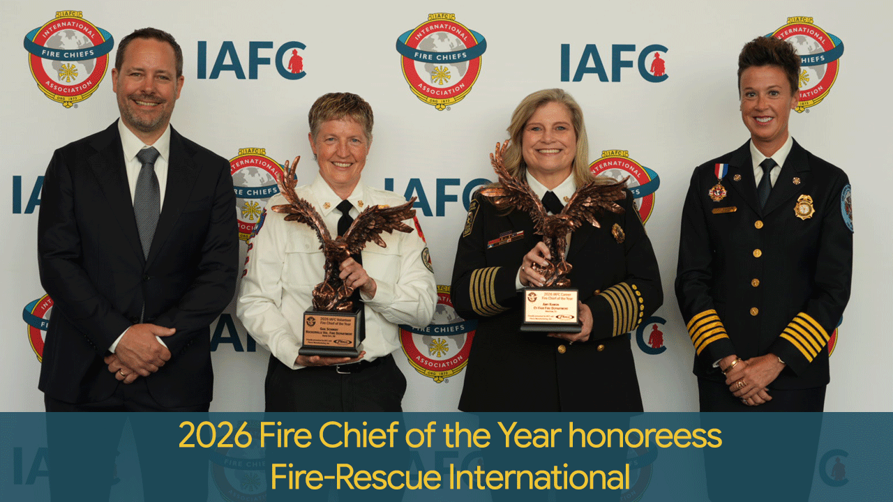 2026 Fire Chief of the Year - Honorees at Fire-Rescue International