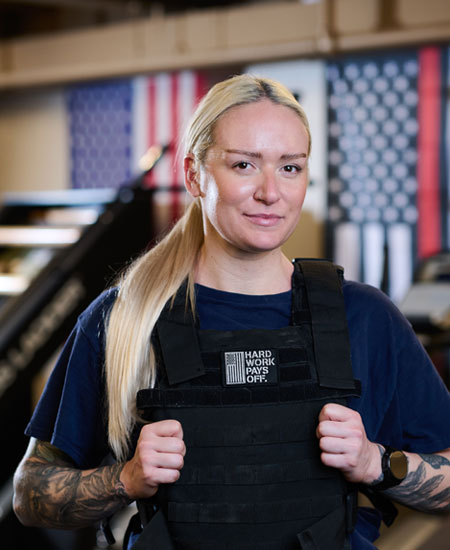 Girl firefighter portrait