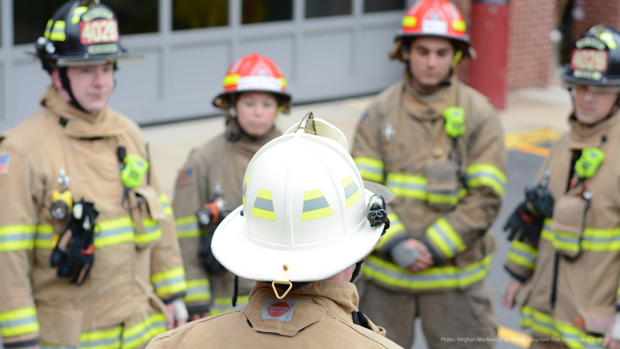 Meghan Marklewitz, at Vienna Volunteer Fire Department, Virginia