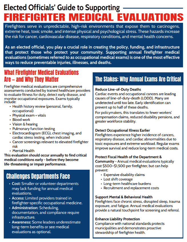 Elected Officials Guide to Supporting Medical Evaluations