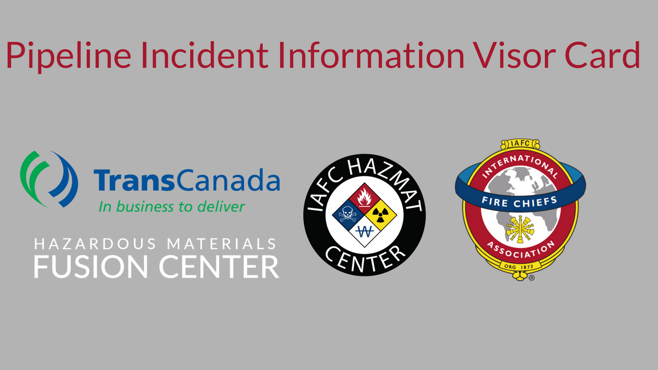 Pipeline Incident Information Visor Card