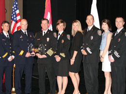 2012 Heart Safe Award Recipients: (left to right) Large Community - Howard County (MD) Department of Fire and Rescue; Small Community - Hilton Head Island (SC) Fire and Rescue